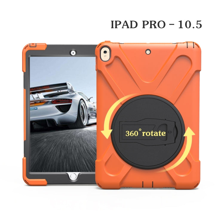 Shockproof Colorful Silicone + PC Protective Case with Holder For iPad Pro 10.5