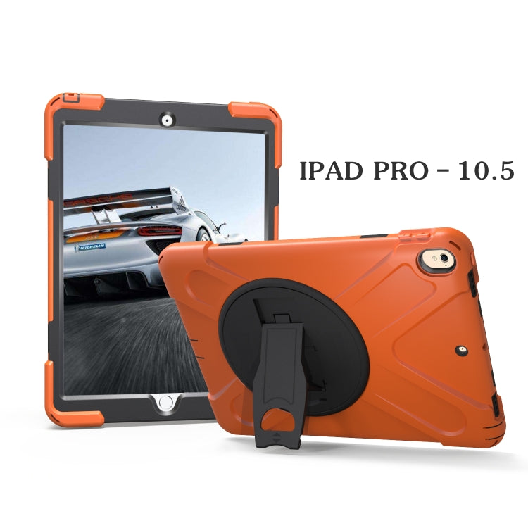Shockproof Colorful Silicone + PC Protective Case with Holder For iPad Pro 10.5