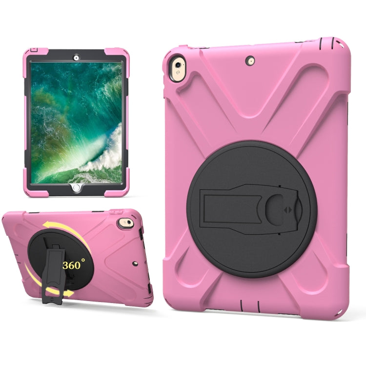 Shockproof Colorful Silicone + PC Protective Case with Holder For iPad Pro 10.5
