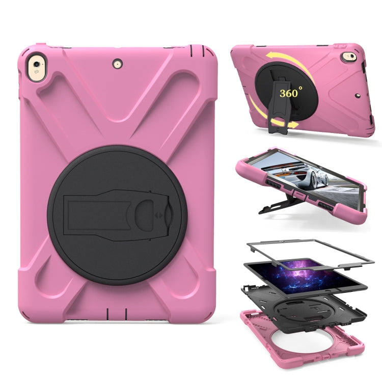 Shockproof Colorful Silicone + PC Protective Case with Holder For iPad Pro 10.5