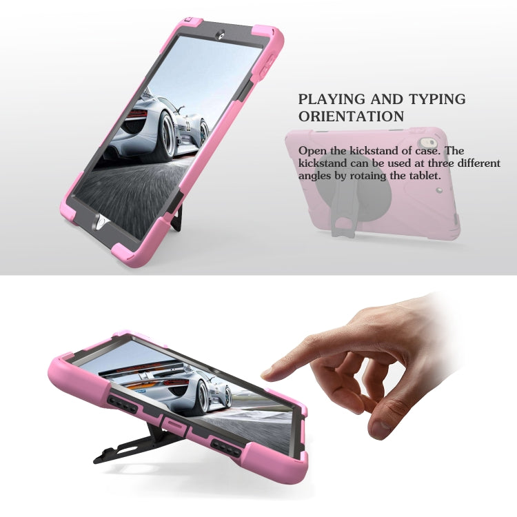 Shockproof Colorful Silicone + PC Protective Case with Holder For iPad Pro 10.5