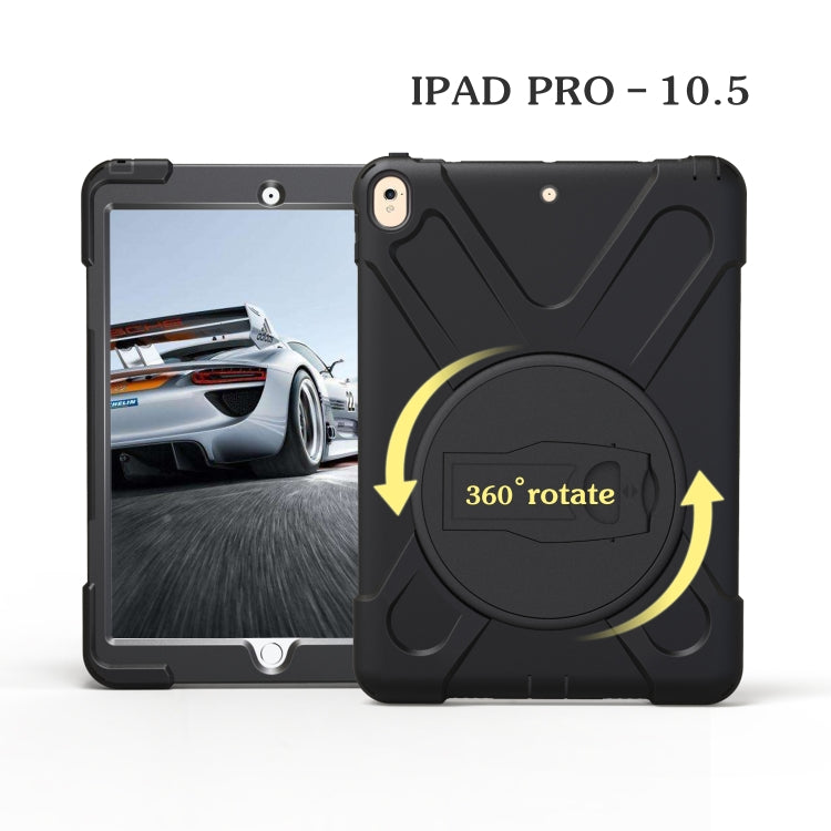 Shockproof Colorful Silicone + PC Protective Case with Holder For iPad Pro 10.5