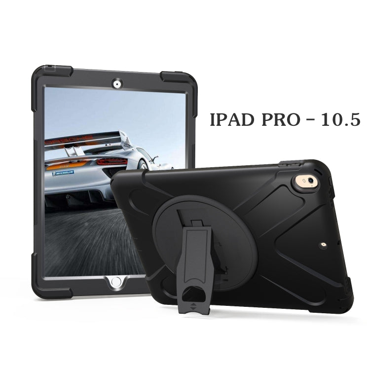 Shockproof Colorful Silicone + PC Protective Case with Holder For iPad Pro 10.5