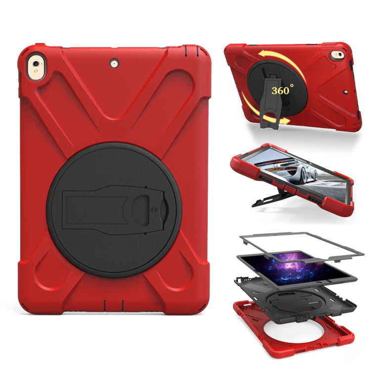 Shockproof Colorful Silicone + PC Protective Case with Holder For iPad Pro 10.5