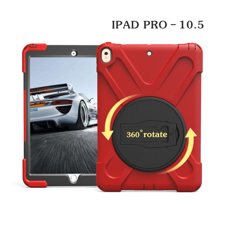 Shockproof Colorful Silicone + PC Protective Case with Holder For iPad Pro 10.5