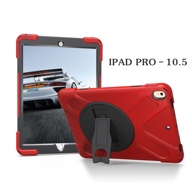 Shockproof Colorful Silicone + PC Protective Case with Holder For iPad Pro 10.5