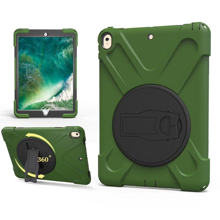 Shockproof Colorful Silicone + PC Protective Case with Holder For iPad Pro 10.5