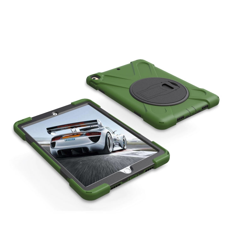 Shockproof Colorful Silicone + PC Protective Case with Holder For iPad Pro 10.5