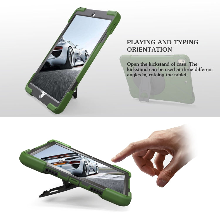 Shockproof Colorful Silicone + PC Protective Case with Holder For iPad Pro 10.5