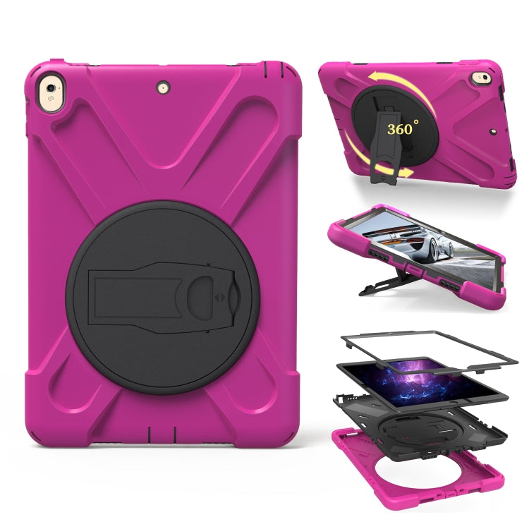 Shockproof Colorful Silicone + PC Protective Case with Holder For iPad Pro 10.5