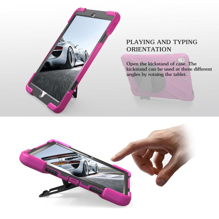 Shockproof Colorful Silicone + PC Protective Case with Holder For iPad Pro 10.5