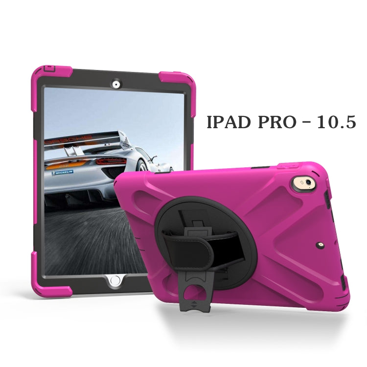 Shockproof Colorful Silicone + PC Protective Case with Holder For iPad Pro 10.5
