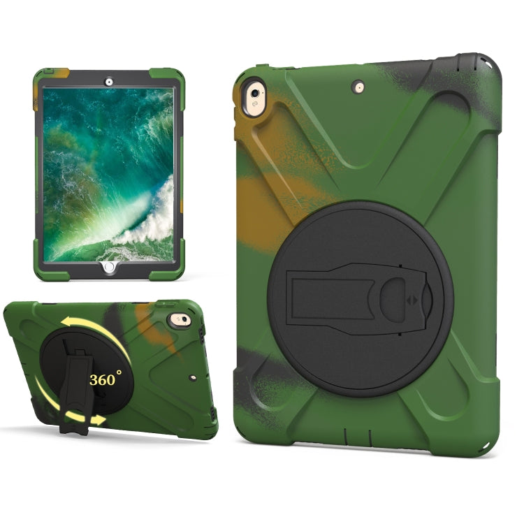 Shockproof Colorful Silicone + PC Protective Case with Holder For iPad Pro 10.5