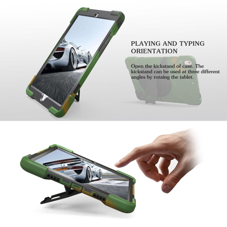 Shockproof Colorful Silicone + PC Protective Case with Holder For iPad Pro 10.5