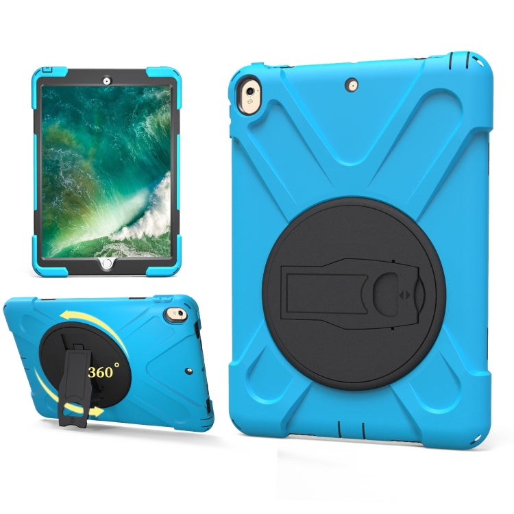 Shockproof Colorful Silicone + PC Protective Case with Holder For iPad Pro 10.5