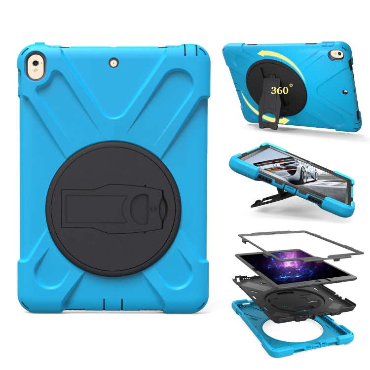 Shockproof Colorful Silicone + PC Protective Case with Holder For iPad Pro 10.5