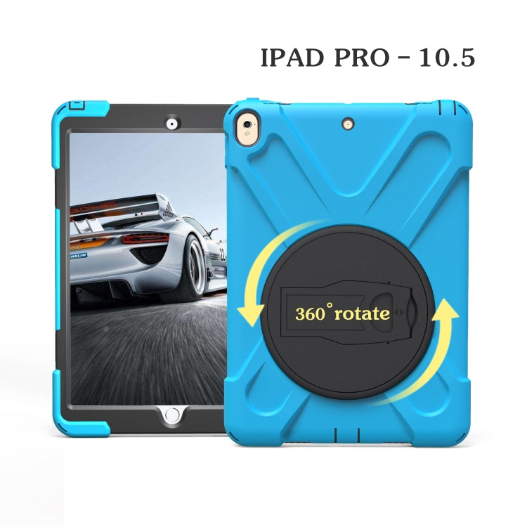 Shockproof Colorful Silicone + PC Protective Case with Holder For iPad Pro 10.5