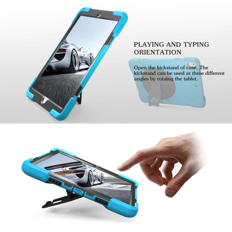 Shockproof Colorful Silicone + PC Protective Case with Holder For iPad Pro 10.5