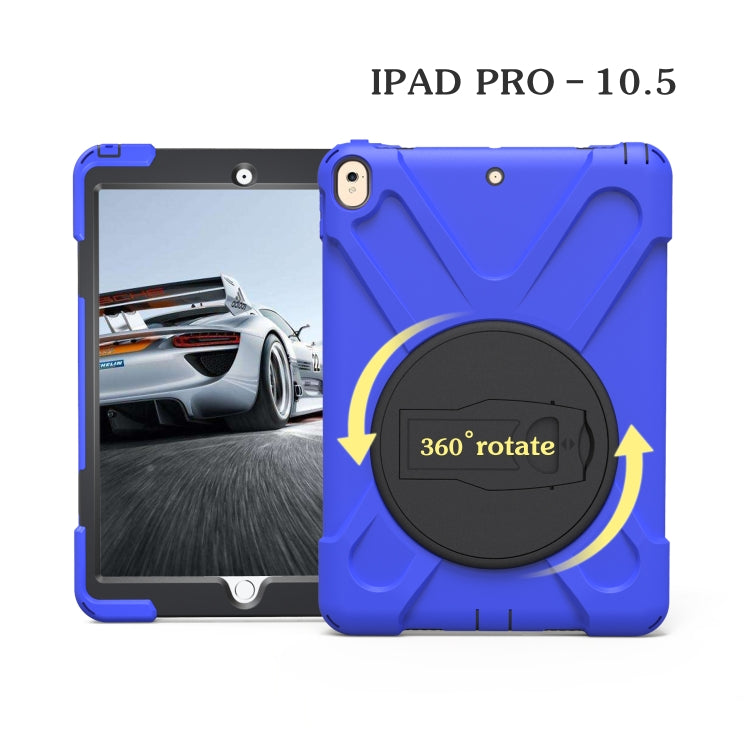 Shockproof Colorful Silicone + PC Protective Case with Holder For iPad Pro 10.5