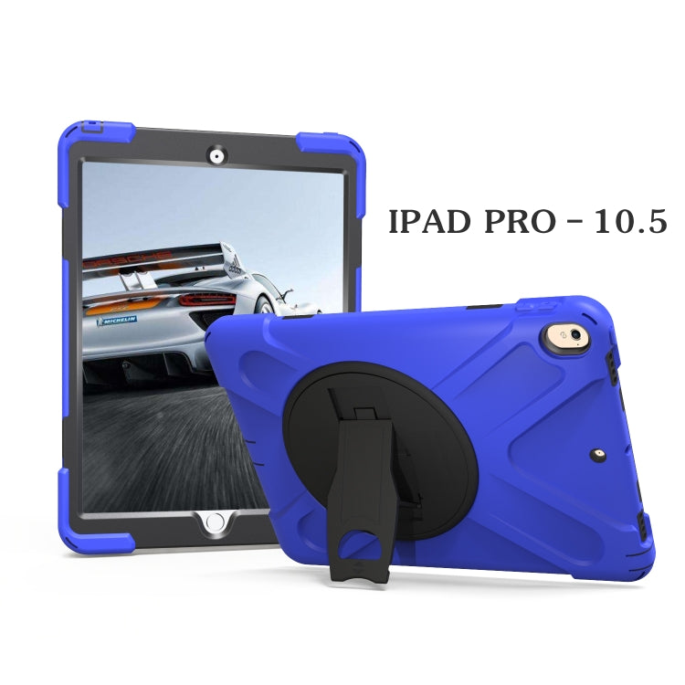 Shockproof Colorful Silicone + PC Protective Case with Holder For iPad Pro 10.5