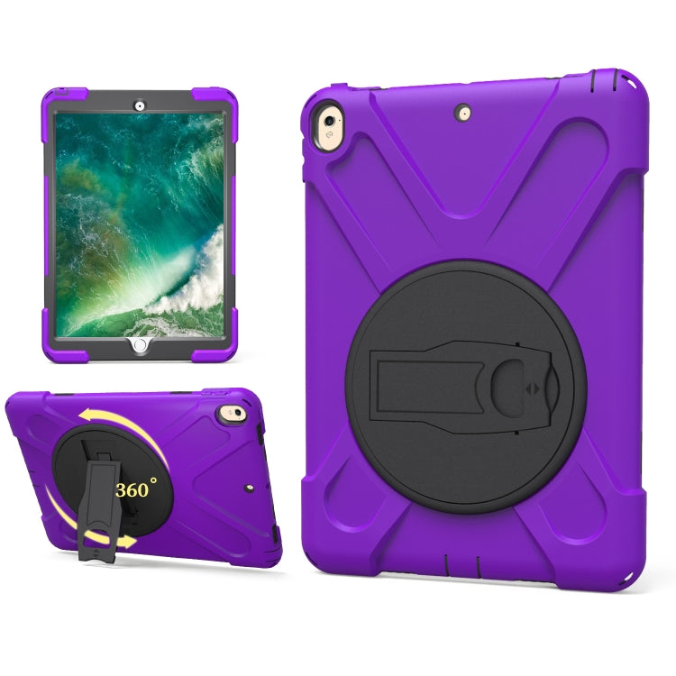 Shockproof Colorful Silicone + PC Protective Case with Holder For iPad Pro 10.5