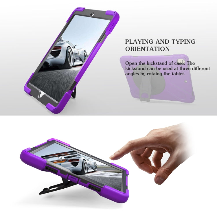 Shockproof Colorful Silicone + PC Protective Case with Holder For iPad Pro 10.5