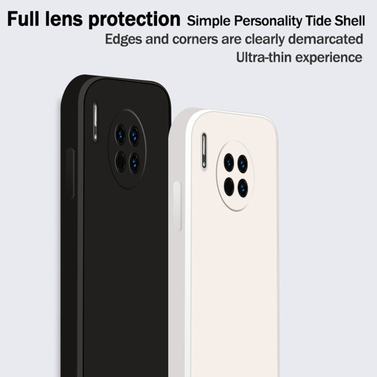 For Huawei Mate 30 Solid Color Imitation Liquid Silicone Straight Edge Dropproof Full Coverage Protective Case