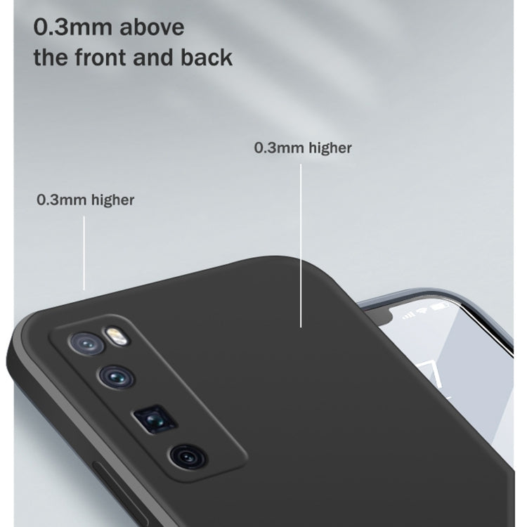 For Huawei nova 7 Pro 5G Solid Color Imitation Liquid Silicone Straight Edge Dropproof Full Coverage Protective Case