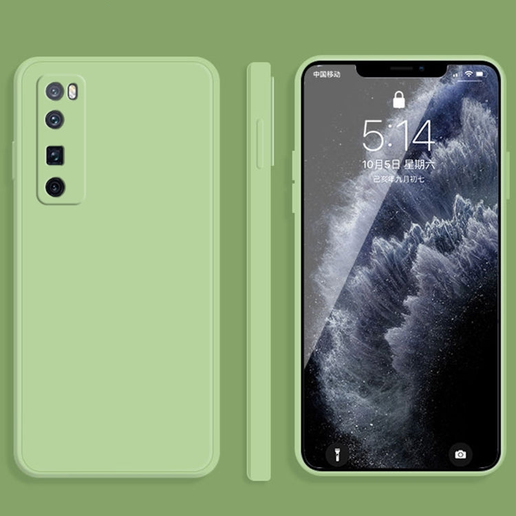 For Huawei nova 7 Pro 5G Solid Color Imitation Liquid Silicone Straight Edge Dropproof Full Coverage Protective Case