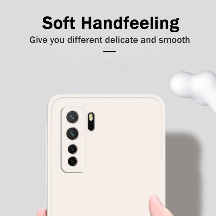 For Huawei nova 7 SE Solid Color Imitation Liquid Silicone Straight Edge Dropproof Full Coverage Protective Case