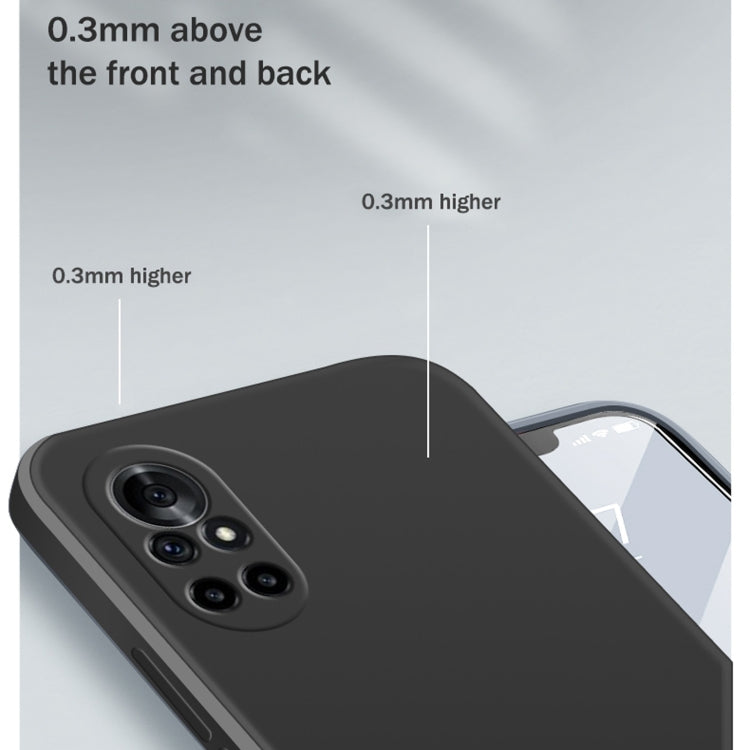 For Huawei nova 8 Pro 5G Solid Color Imitation Liquid Silicone Straight Edge Dropproof Full Coverage Protective Case