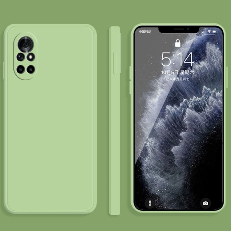 For Huawei nova 8 Pro 5G Solid Color Imitation Liquid Silicone Straight Edge Dropproof Full Coverage Protective Case