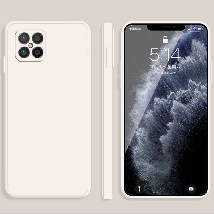 For Huawei nova 8 SE Solid Color Imitation Liquid Silicone Straight Edge Dropproof Full Coverage Protective Case