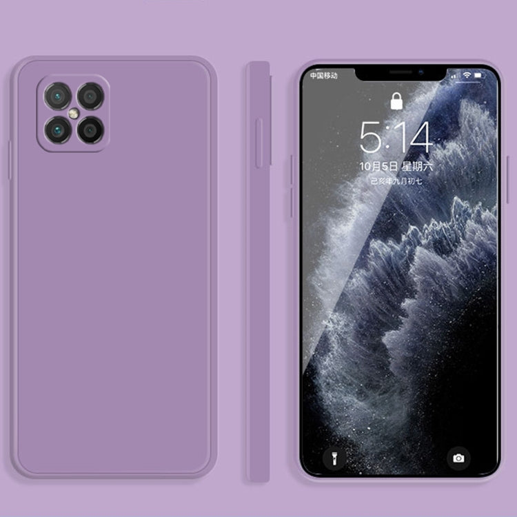 For Huawei nova 8 SE Solid Color Imitation Liquid Silicone Straight Edge Dropproof Full Coverage Protective Case