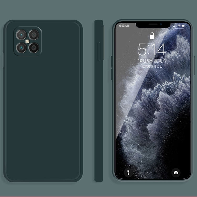 For Huawei nova 8 SE Solid Color Imitation Liquid Silicone Straight Edge Dropproof Full Coverage Protective Case