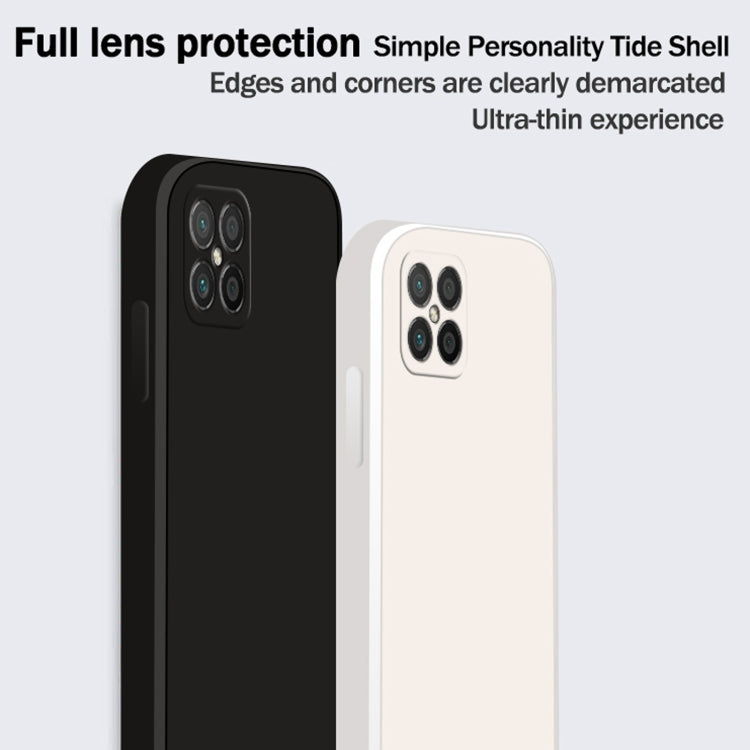For Huawei nova 8 SE Solid Color Imitation Liquid Silicone Straight Edge Dropproof Full Coverage Protective Case