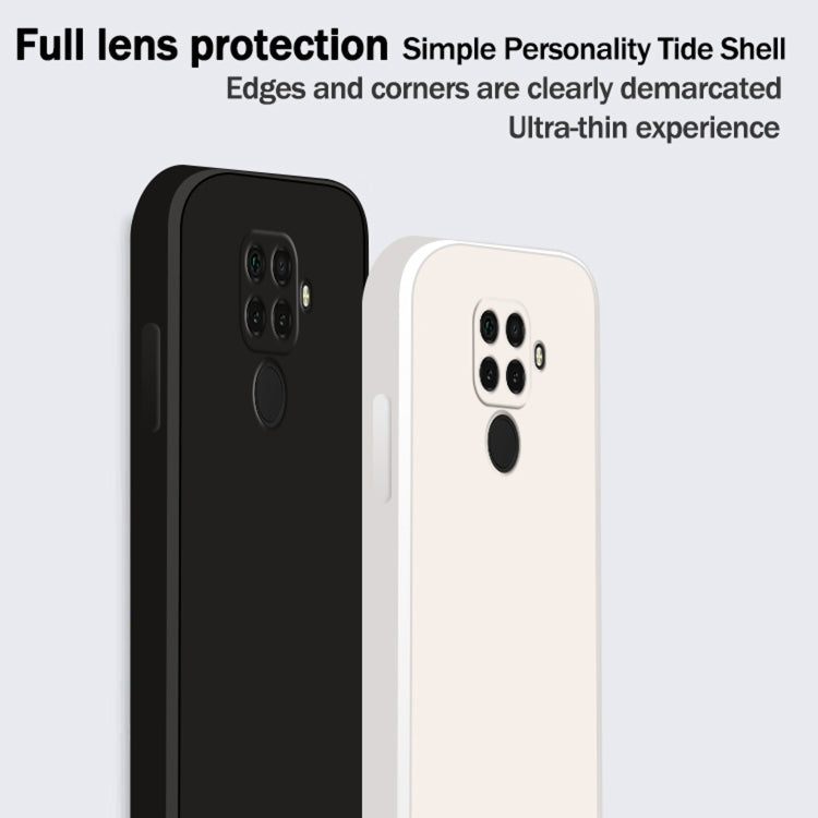 For Huawei nova 5i Pro / 5z Solid Color Imitation Liquid Silicone Straight Edge Dropproof Full Coverage Protective Case