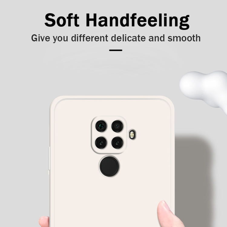For Huawei nova 5i Pro / 5z Solid Color Imitation Liquid Silicone Straight Edge Dropproof Full Coverage Protective Case
