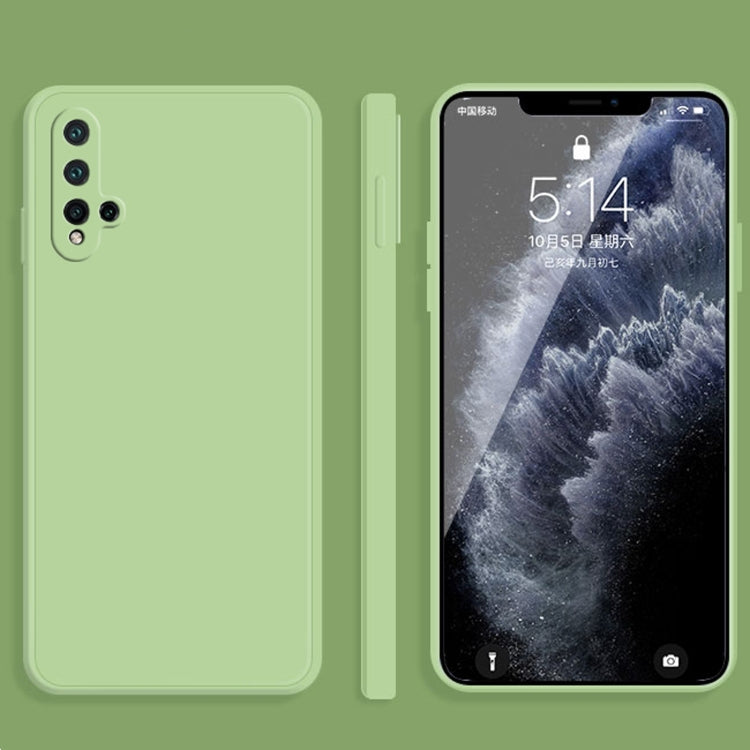 For Huawei nova 5 Pro Solid Color Imitation Liquid Silicone Straight Edge Dropproof Full Coverage Protective Case