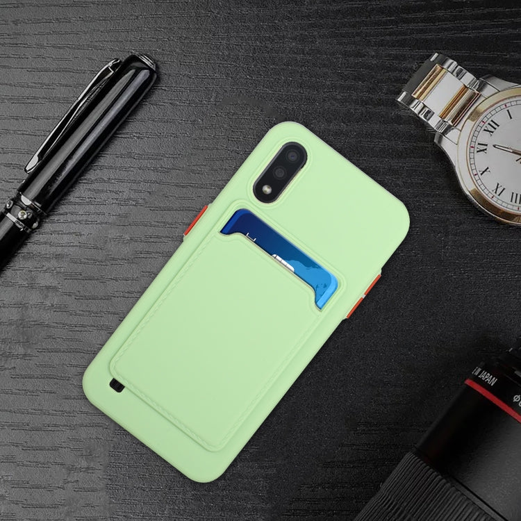For Samsung Galaxy A01 Card Slot Design Shockproof TPU Protective Case