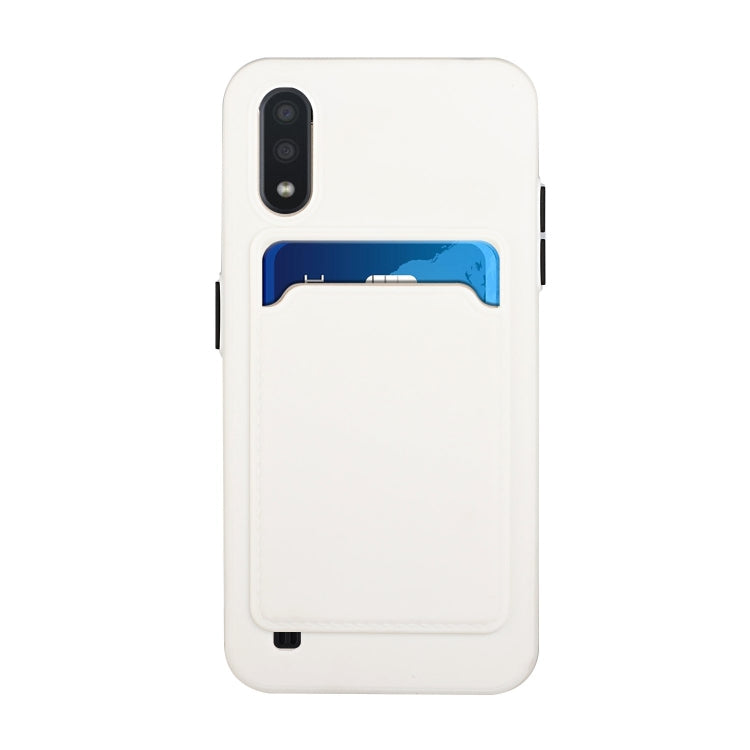 For Samsung Galaxy A01 Card Slot Design Shockproof TPU Protective Case