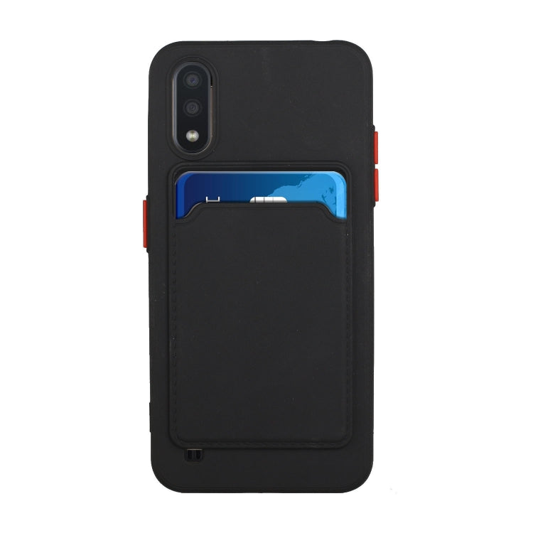 For Samsung Galaxy A01 Card Slot Design Shockproof TPU Protective Case