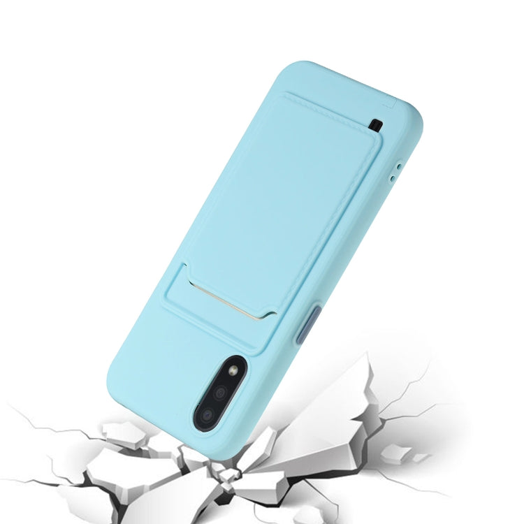 For Samsung Galaxy A01 Card Slot Design Shockproof TPU Protective Case