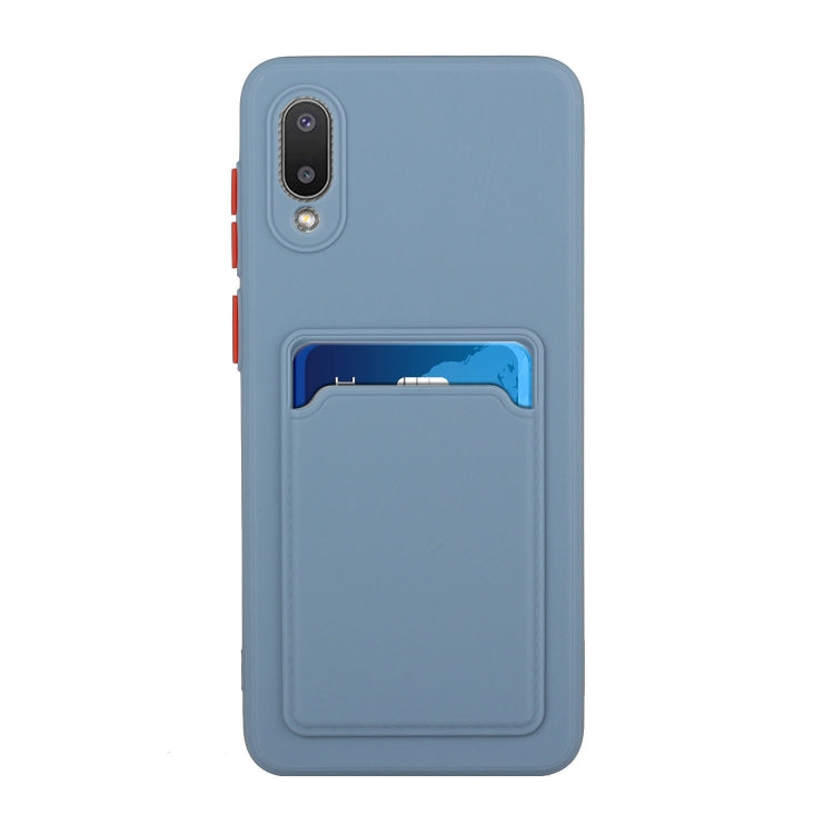 For Samsung Galaxy A02 Card Slot Design Shockproof TPU Protective Case