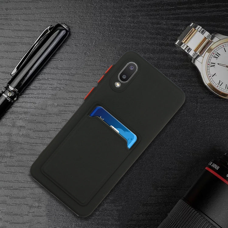 For Samsung Galaxy A02 Card Slot Design Shockproof TPU Protective Case