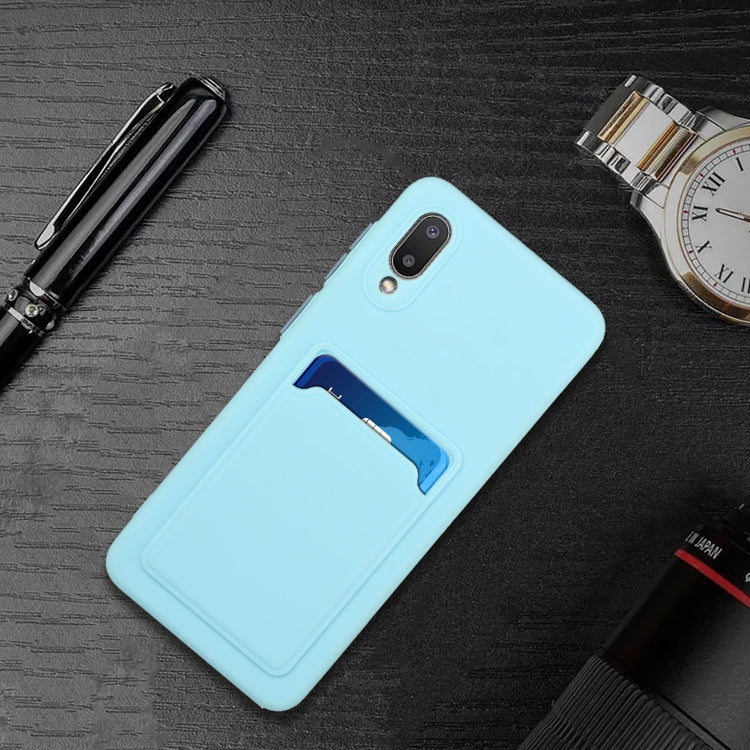For Samsung Galaxy A02 Card Slot Design Shockproof TPU Protective Case