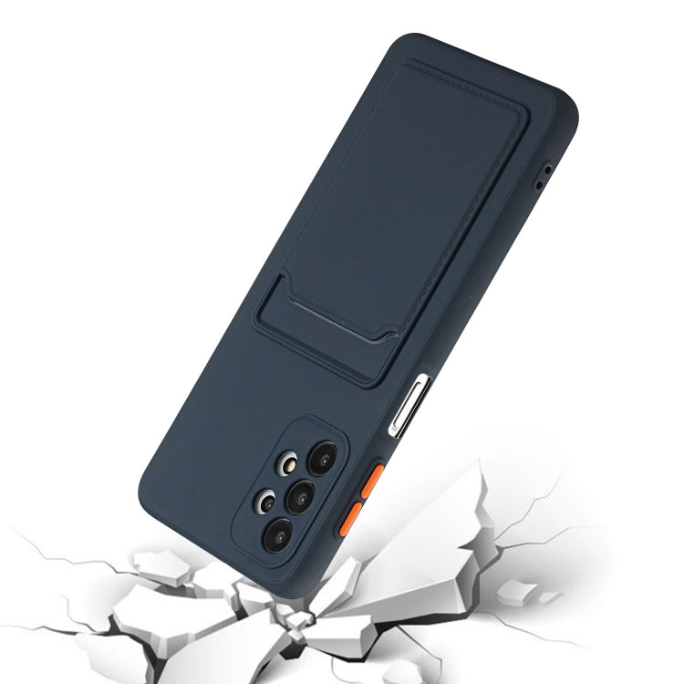 For Samsung Galaxy A32 4G Card Slot Design Shockproof TPU Protective Case