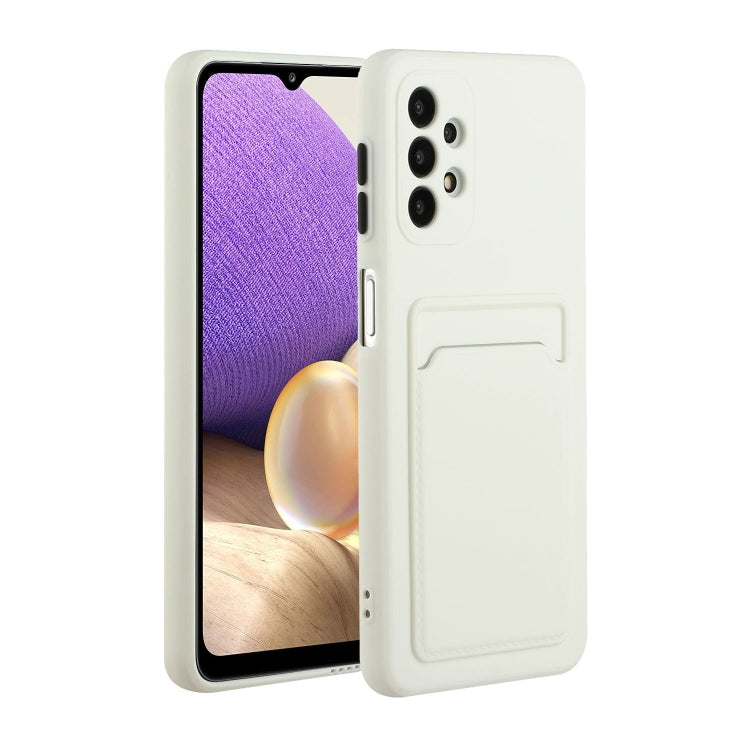 For Samsung Galaxy A32 4G Card Slot Design Shockproof TPU Protective Case