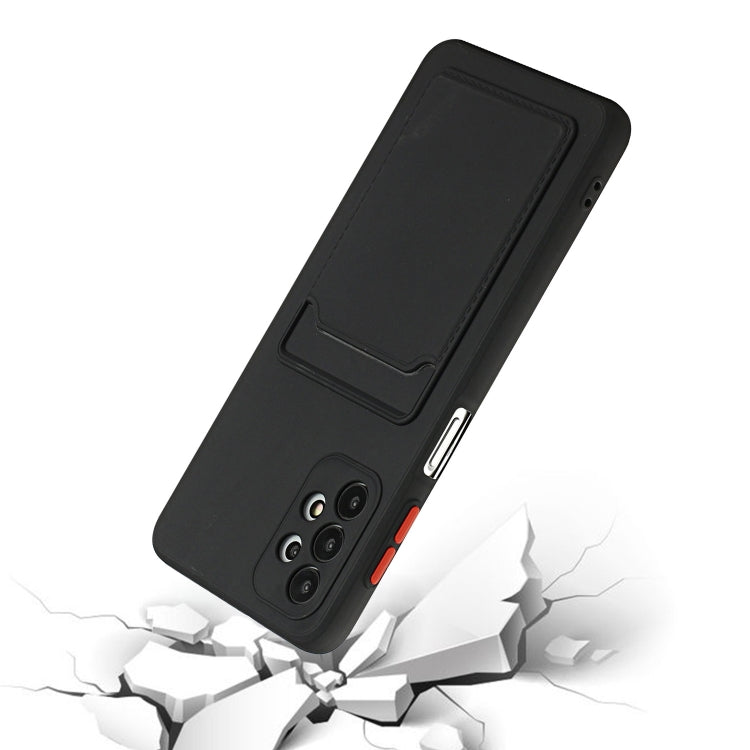 For Samsung Galaxy A32 4G Card Slot Design Shockproof TPU Protective Case
