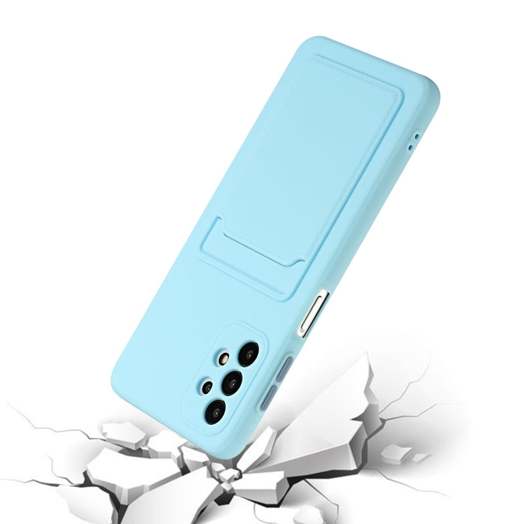 For Samsung Galaxy A32 4G Card Slot Design Shockproof TPU Protective Case